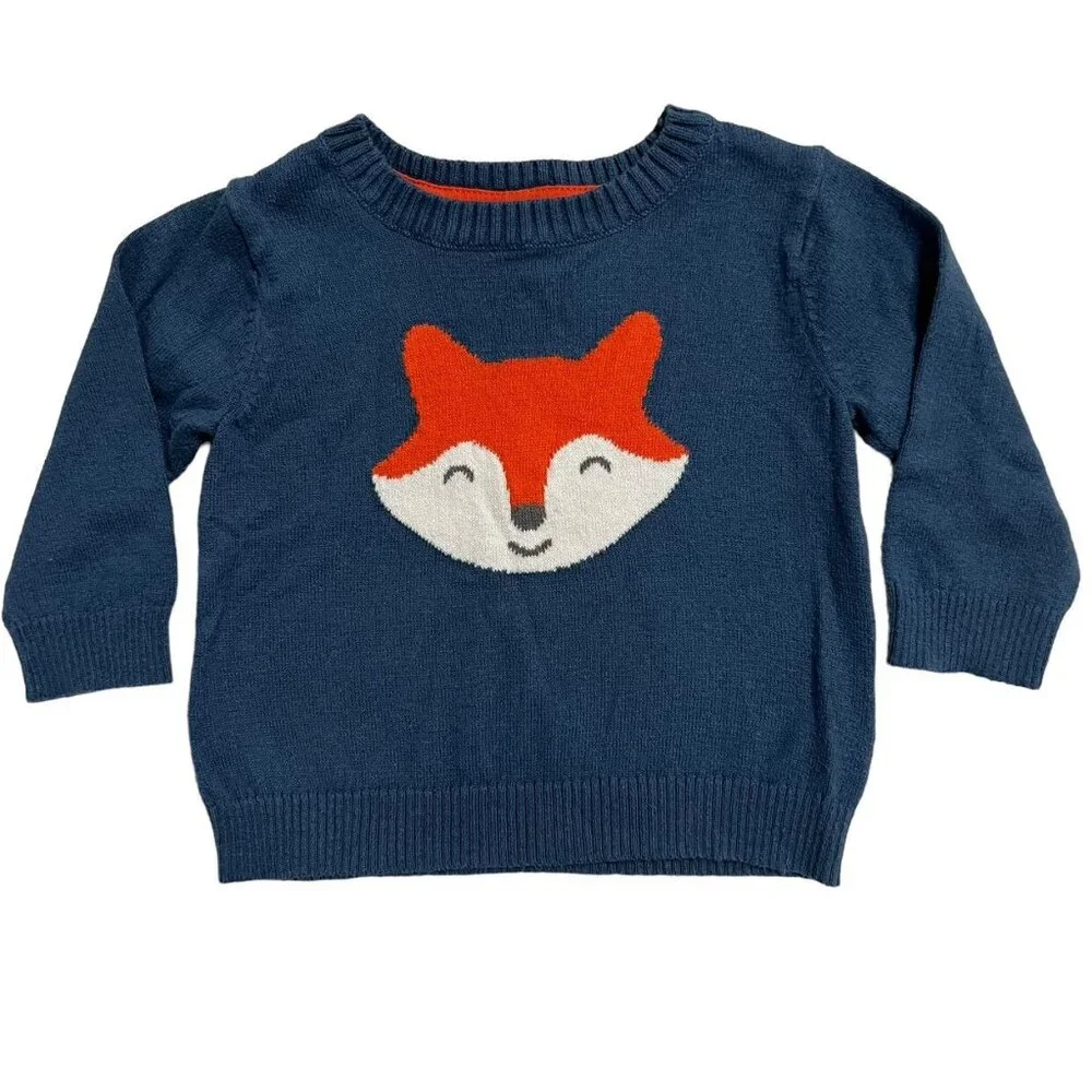 Carter's 6m Fox Sweater & Striped Pants Set